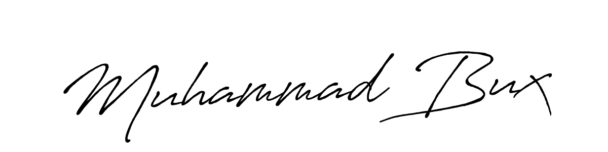 Muhammad Bux stylish signature style. Best Handwritten Sign (Antro_Vectra_Bolder) for my name. Handwritten Signature Collection Ideas for my name Muhammad Bux. Muhammad Bux signature style 7 images and pictures png