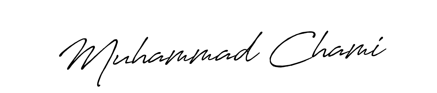 You can use this online signature creator to create a handwritten signature for the name Muhammad Chami. This is the best online autograph maker. Muhammad Chami signature style 7 images and pictures png