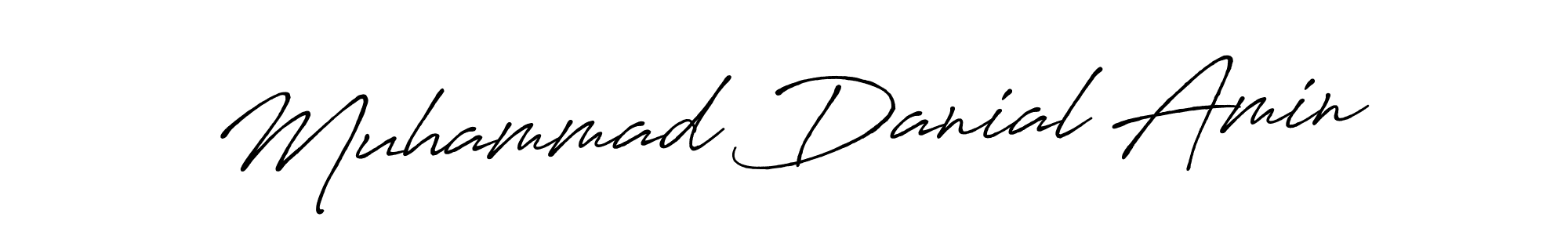 Also You can easily find your signature by using the search form. We will create Muhammad Danial Amin name handwritten signature images for you free of cost using Antro_Vectra_Bolder sign style. Muhammad Danial Amin signature style 7 images and pictures png