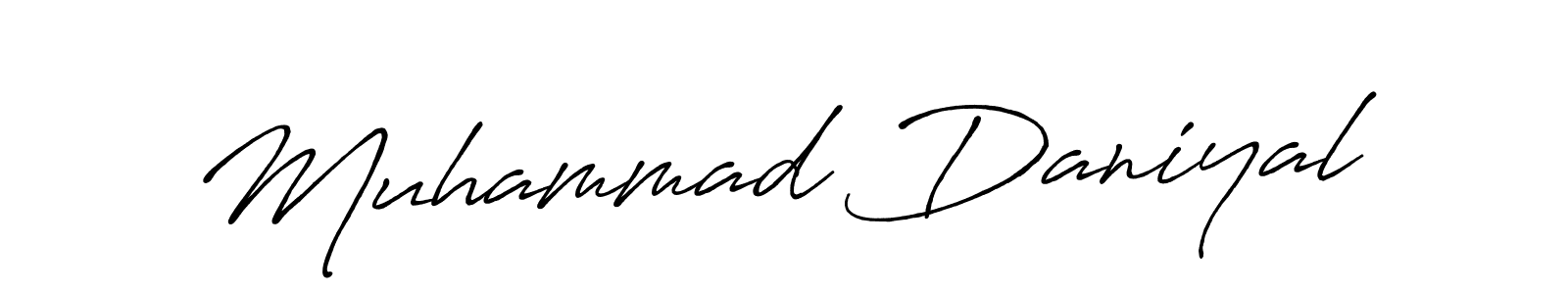 Create a beautiful signature design for name Muhammad Daniyal. With this signature (Antro_Vectra_Bolder) fonts, you can make a handwritten signature for free. Muhammad Daniyal signature style 7 images and pictures png
