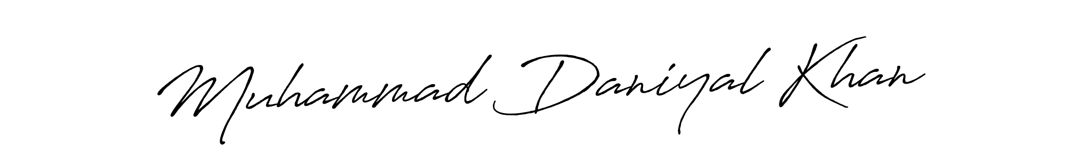 Muhammad Daniyal Khan stylish signature style. Best Handwritten Sign (Antro_Vectra_Bolder) for my name. Handwritten Signature Collection Ideas for my name Muhammad Daniyal Khan. Muhammad Daniyal Khan signature style 7 images and pictures png