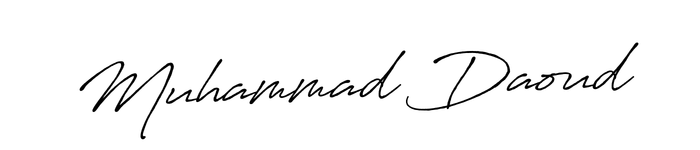 Muhammad Daoud stylish signature style. Best Handwritten Sign (Antro_Vectra_Bolder) for my name. Handwritten Signature Collection Ideas for my name Muhammad Daoud. Muhammad Daoud signature style 7 images and pictures png