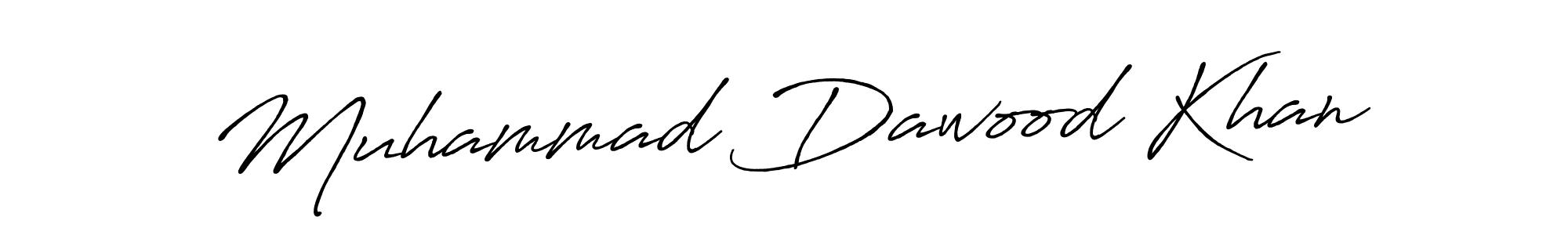 How to make Muhammad Dawood Khan name signature. Use Antro_Vectra_Bolder style for creating short signs online. This is the latest handwritten sign. Muhammad Dawood Khan signature style 7 images and pictures png