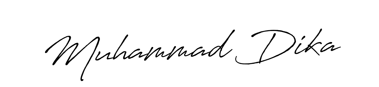You should practise on your own different ways (Antro_Vectra_Bolder) to write your name (Muhammad Dika) in signature. don't let someone else do it for you. Muhammad Dika signature style 7 images and pictures png