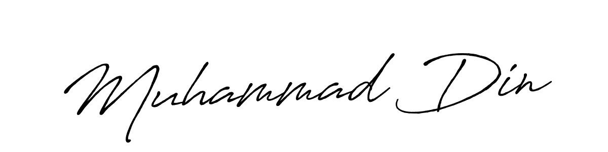 Use a signature maker to create a handwritten signature online. With this signature software, you can design (Antro_Vectra_Bolder) your own signature for name Muhammad Din. Muhammad Din signature style 7 images and pictures png