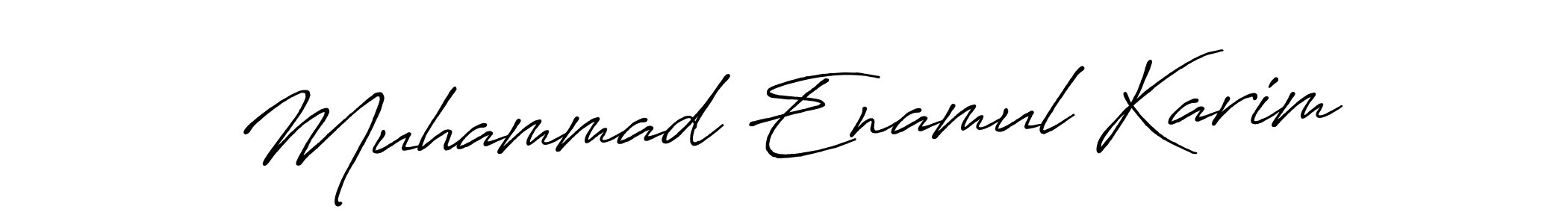 Design your own signature with our free online signature maker. With this signature software, you can create a handwritten (Antro_Vectra_Bolder) signature for name Muhammad Enamul Karim. Muhammad Enamul Karim signature style 7 images and pictures png