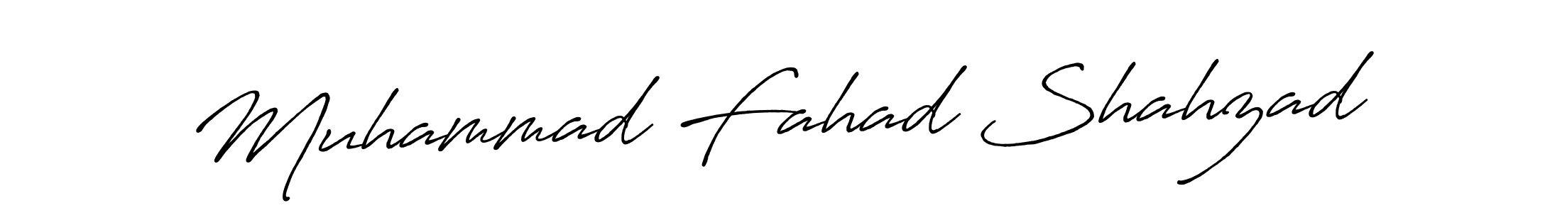 Design your own signature with our free online signature maker. With this signature software, you can create a handwritten (Antro_Vectra_Bolder) signature for name Muhammad Fahad Shahzad. Muhammad Fahad Shahzad signature style 7 images and pictures png