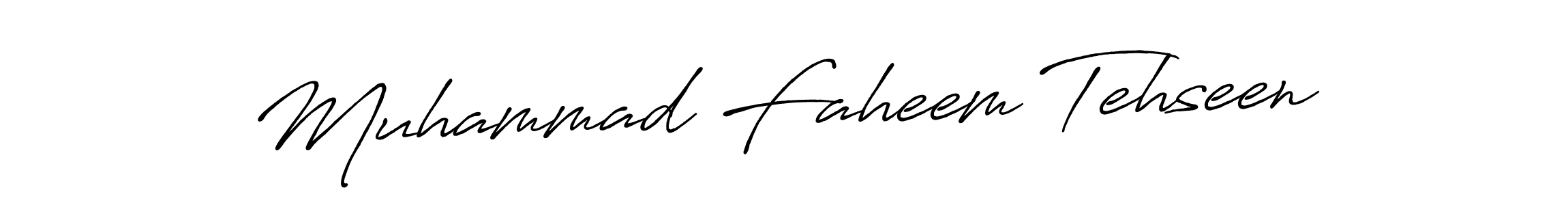 Design your own signature with our free online signature maker. With this signature software, you can create a handwritten (Antro_Vectra_Bolder) signature for name Muhammad Faheem Tehseen. Muhammad Faheem Tehseen signature style 7 images and pictures png