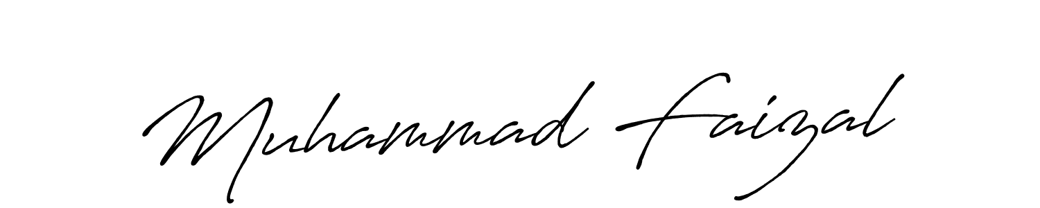 How to make Muhammad Faizal name signature. Use Antro_Vectra_Bolder style for creating short signs online. This is the latest handwritten sign. Muhammad Faizal signature style 7 images and pictures png