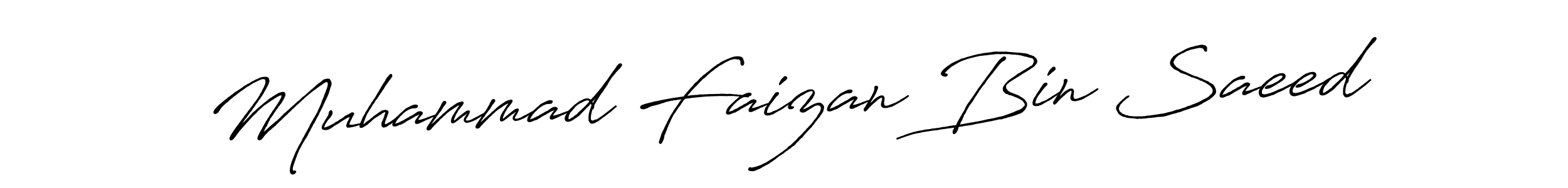 Make a short Muhammad Faizan Bin Saeed signature style. Manage your documents anywhere anytime using Antro_Vectra_Bolder. Create and add eSignatures, submit forms, share and send files easily. Muhammad Faizan Bin Saeed signature style 7 images and pictures png