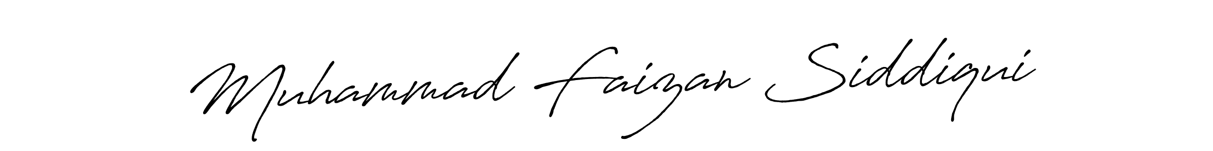 Design your own signature with our free online signature maker. With this signature software, you can create a handwritten (Antro_Vectra_Bolder) signature for name Muhammad Faizan Siddiqui. Muhammad Faizan Siddiqui signature style 7 images and pictures png