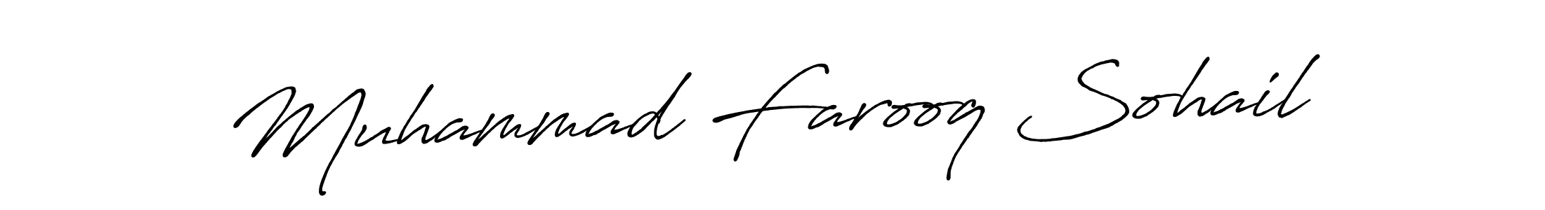 How to make Muhammad Farooq Sohail signature? Antro_Vectra_Bolder is a professional autograph style. Create handwritten signature for Muhammad Farooq Sohail name. Muhammad Farooq Sohail signature style 7 images and pictures png