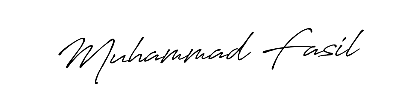 Also we have Muhammad Fasil name is the best signature style. Create professional handwritten signature collection using Antro_Vectra_Bolder autograph style. Muhammad Fasil signature style 7 images and pictures png