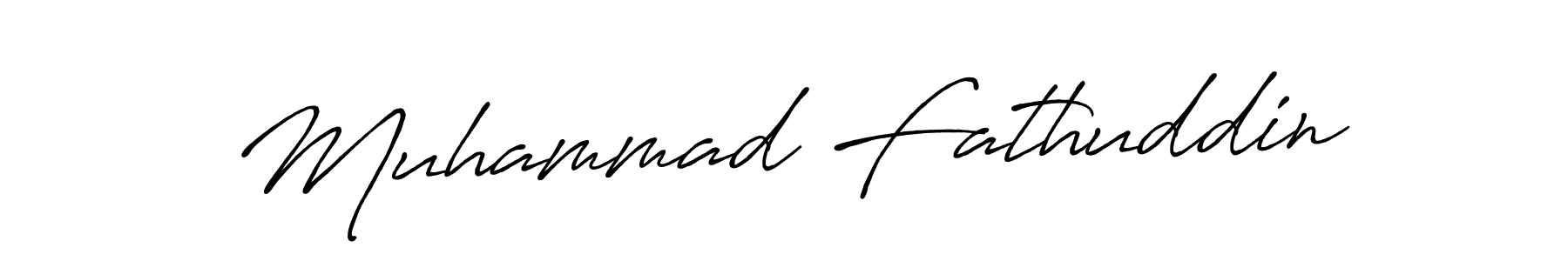 Also we have Muhammad Fathuddin name is the best signature style. Create professional handwritten signature collection using Antro_Vectra_Bolder autograph style. Muhammad Fathuddin signature style 7 images and pictures png