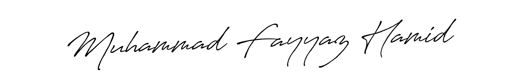 You should practise on your own different ways (Antro_Vectra_Bolder) to write your name (Muhammad Fayyaz Hamid) in signature. don't let someone else do it for you. Muhammad Fayyaz Hamid signature style 7 images and pictures png