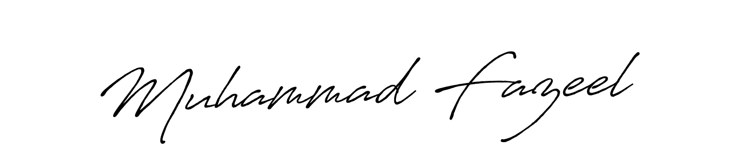 It looks lik you need a new signature style for name Muhammad Fazeel. Design unique handwritten (Antro_Vectra_Bolder) signature with our free signature maker in just a few clicks. Muhammad Fazeel signature style 7 images and pictures png