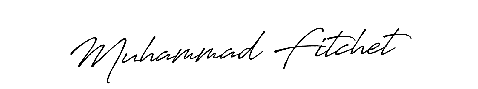 Make a beautiful signature design for name Muhammad Fitchet. With this signature (Antro_Vectra_Bolder) style, you can create a handwritten signature for free. Muhammad Fitchet signature style 7 images and pictures png