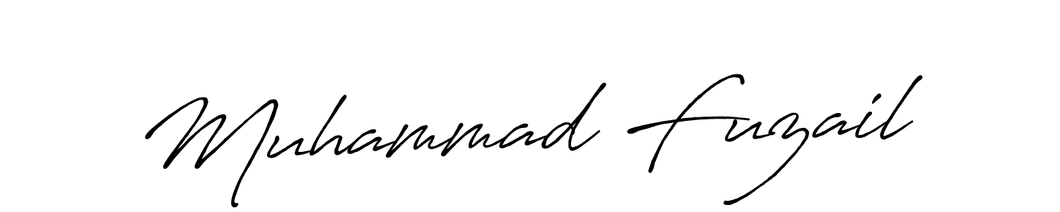 Also we have Muhammad Fuzail name is the best signature style. Create professional handwritten signature collection using Antro_Vectra_Bolder autograph style. Muhammad Fuzail signature style 7 images and pictures png