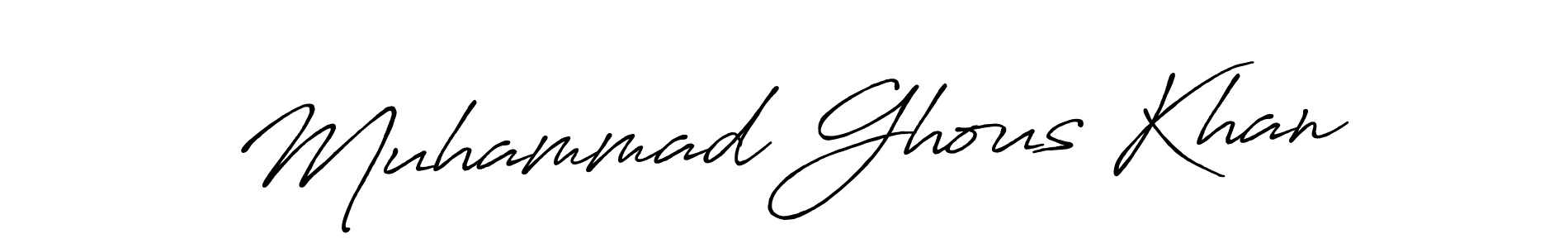 Muhammad Ghous Khan stylish signature style. Best Handwritten Sign (Antro_Vectra_Bolder) for my name. Handwritten Signature Collection Ideas for my name Muhammad Ghous Khan. Muhammad Ghous Khan signature style 7 images and pictures png