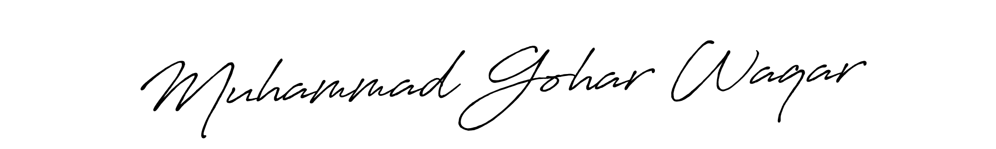 Make a beautiful signature design for name Muhammad Gohar Waqar. Use this online signature maker to create a handwritten signature for free. Muhammad Gohar Waqar signature style 7 images and pictures png