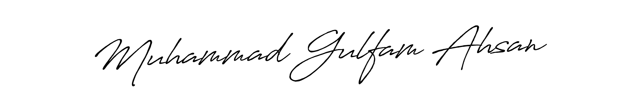 Also we have Muhammad Gulfam Ahsan name is the best signature style. Create professional handwritten signature collection using Antro_Vectra_Bolder autograph style. Muhammad Gulfam Ahsan signature style 7 images and pictures png