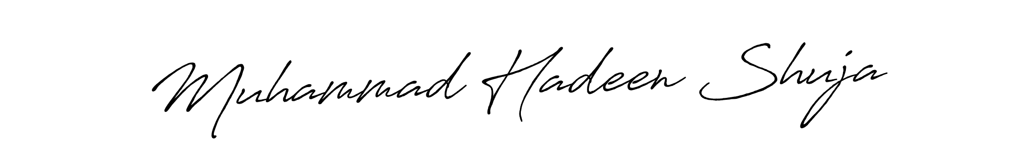 Also You can easily find your signature by using the search form. We will create Muhammad Hadeen Shuja name handwritten signature images for you free of cost using Antro_Vectra_Bolder sign style. Muhammad Hadeen Shuja signature style 7 images and pictures png