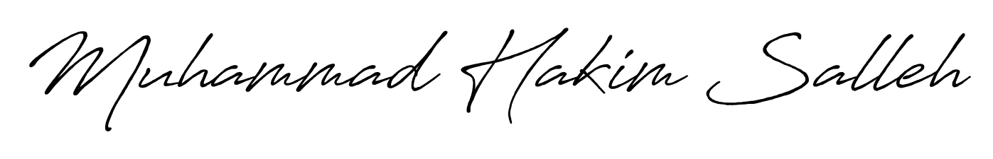 The Antro_Vectra_Bolder signature style provides a bold statement for name Muhammad Hakim Salleh. Designed for business owners, executives, and leaders. Muhammad Hakim Salleh signature style 7 images and pictures png