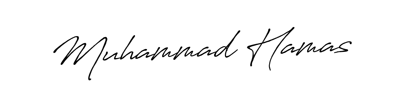 Design your own signature with our free online signature maker. With this signature software, you can create a handwritten (Antro_Vectra_Bolder) signature for name Muhammad Hamas. Muhammad Hamas signature style 7 images and pictures png