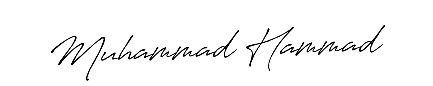 Muhammad Hammad stylish signature style. Best Handwritten Sign (Antro_Vectra_Bolder) for my name. Handwritten Signature Collection Ideas for my name Muhammad Hammad. Muhammad Hammad signature style 7 images and pictures png