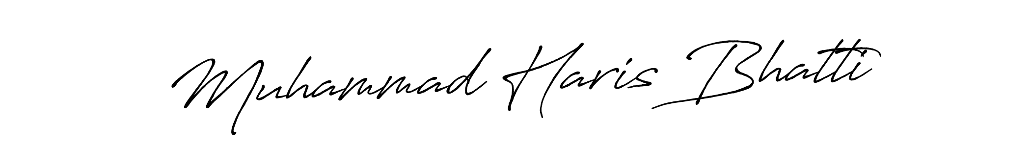 Muhammad Haris Bhatti stylish signature style. Best Handwritten Sign (Antro_Vectra_Bolder) for my name. Handwritten Signature Collection Ideas for my name Muhammad Haris Bhatti. Muhammad Haris Bhatti signature style 7 images and pictures png