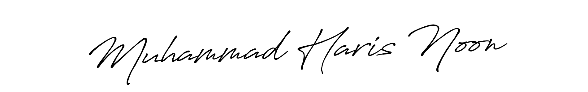 This is the best signature style for the Muhammad Haris Noon name. Also you like these signature font (Antro_Vectra_Bolder). Mix name signature. Muhammad Haris Noon signature style 7 images and pictures png