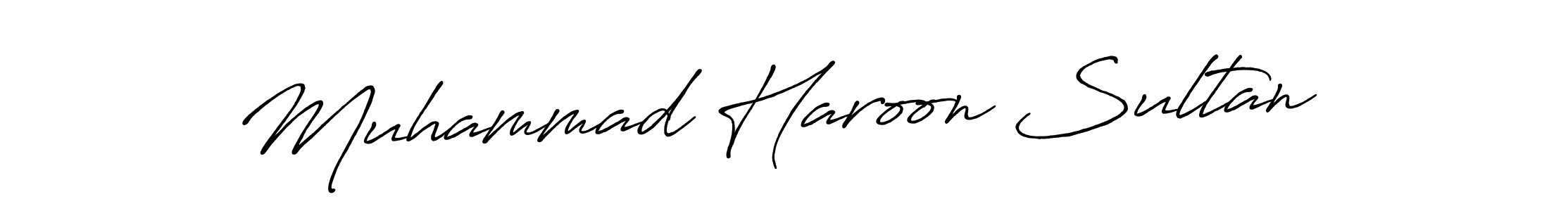 Design your own signature with our free online signature maker. With this signature software, you can create a handwritten (Antro_Vectra_Bolder) signature for name Muhammad Haroon Sultan. Muhammad Haroon Sultan signature style 7 images and pictures png