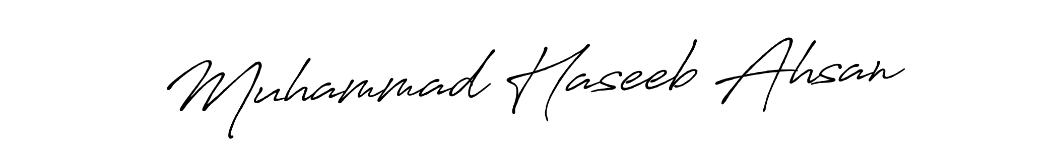 This is the best signature style for the Muhammad Haseeb Ahsan name. Also you like these signature font (Antro_Vectra_Bolder). Mix name signature. Muhammad Haseeb Ahsan signature style 7 images and pictures png