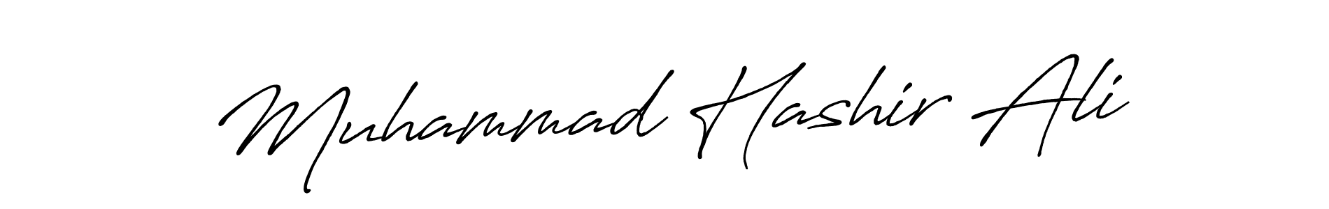 Create a beautiful signature design for name Muhammad Hashir Ali. With this signature (Antro_Vectra_Bolder) fonts, you can make a handwritten signature for free. Muhammad Hashir Ali signature style 7 images and pictures png