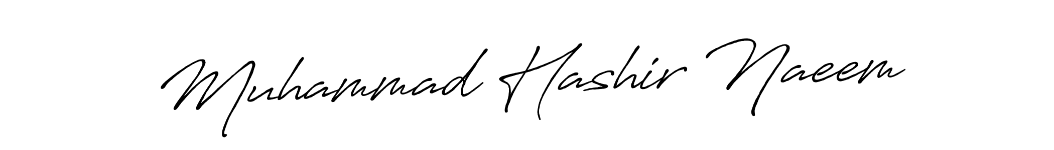 Also we have Muhammad Hashir Naeem name is the best signature style. Create professional handwritten signature collection using Antro_Vectra_Bolder autograph style. Muhammad Hashir Naeem signature style 7 images and pictures png