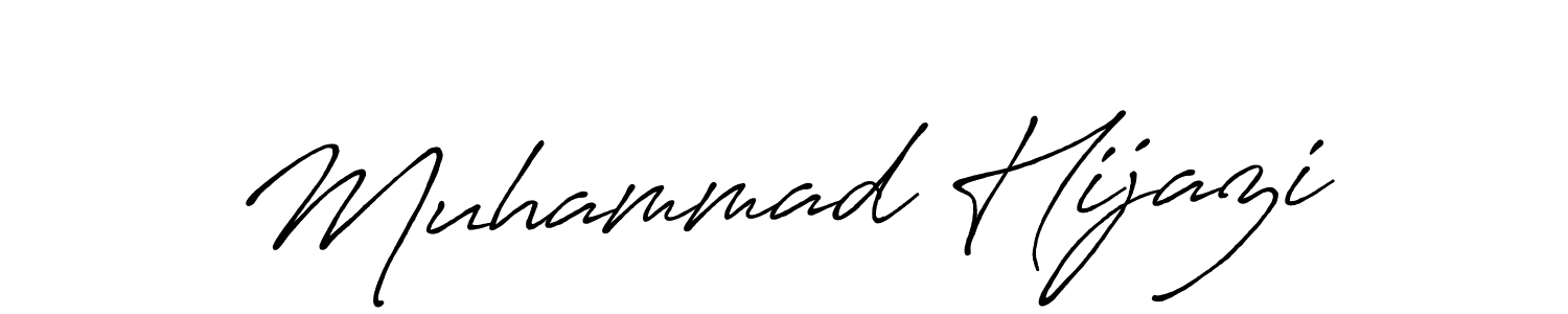 Muhammad Hijazi stylish signature style. Best Handwritten Sign (Antro_Vectra_Bolder) for my name. Handwritten Signature Collection Ideas for my name Muhammad Hijazi. Muhammad Hijazi signature style 7 images and pictures png