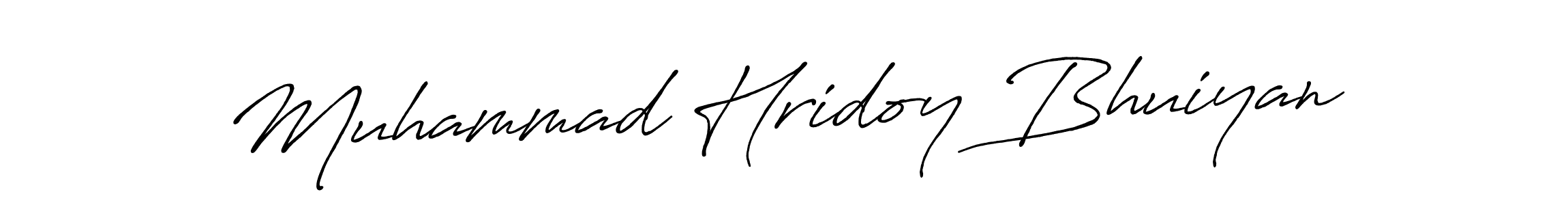 Antro_Vectra_Bolder is a professional signature style that is perfect for those who want to add a touch of class to their signature. It is also a great choice for those who want to make their signature more unique. Get Muhammad Hridoy Bhuiyan name to fancy signature for free. Muhammad Hridoy Bhuiyan signature style 7 images and pictures png