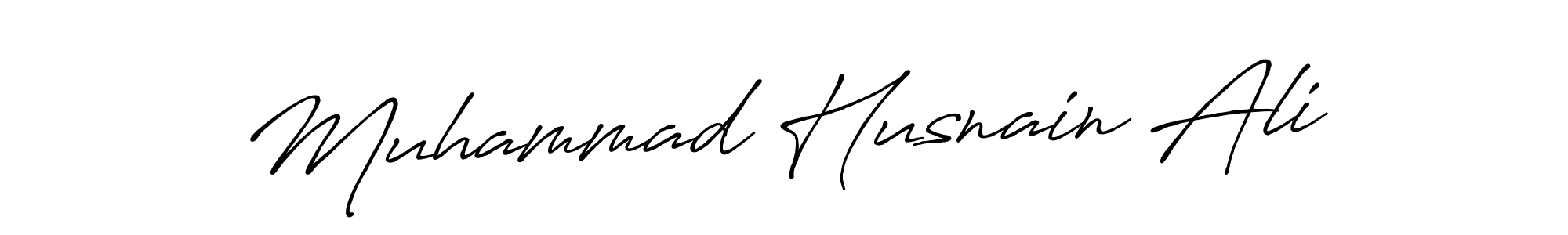 The best way (Antro_Vectra_Bolder) to make a short signature is to pick only two or three words in your name. The name Muhammad Husnain Ali include a total of six letters. For converting this name. Muhammad Husnain Ali signature style 7 images and pictures png