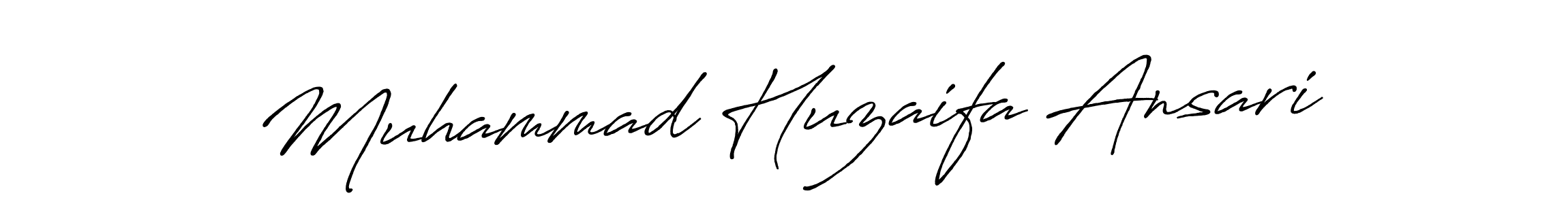 Antro_Vectra_Bolder is a professional signature style that is perfect for those who want to add a touch of class to their signature. It is also a great choice for those who want to make their signature more unique. Get Muhammad Huzaifa Ansari name to fancy signature for free. Muhammad Huzaifa Ansari signature style 7 images and pictures png