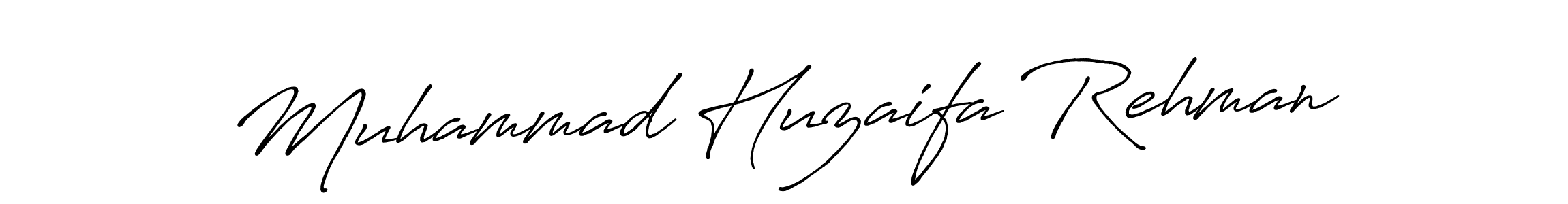 Use a signature maker to create a handwritten signature online. With this signature software, you can design (Antro_Vectra_Bolder) your own signature for name Muhammad Huzaifa Rehman. Muhammad Huzaifa Rehman signature style 7 images and pictures png