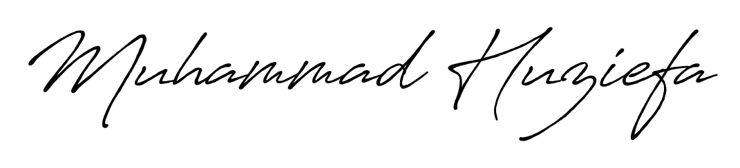 Transform the name Muhammad Huziefa into a signature masterpiece using Antro_Vectra_Bolder font. Ideal for photographers, artists, and creators looking for watermarks. Muhammad Huziefa signature style 7 images and pictures png