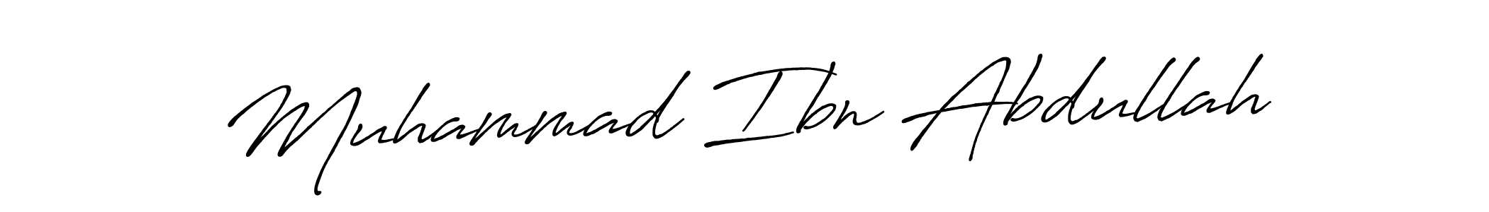 Antro_Vectra_Bolder is a professional signature style that is perfect for those who want to add a touch of class to their signature. It is also a great choice for those who want to make their signature more unique. Get Muhammad Ibn Abdullah name to fancy signature for free. Muhammad Ibn Abdullah signature style 7 images and pictures png