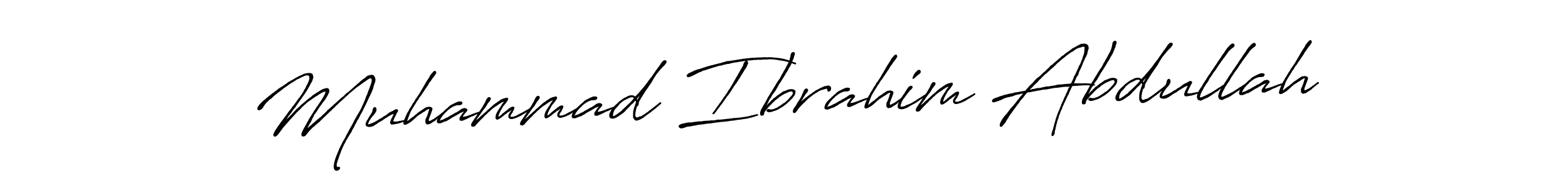 Also You can easily find your signature by using the search form. We will create Muhammad Ibrahim Abdullah name handwritten signature images for you free of cost using Antro_Vectra_Bolder sign style. Muhammad Ibrahim Abdullah signature style 7 images and pictures png