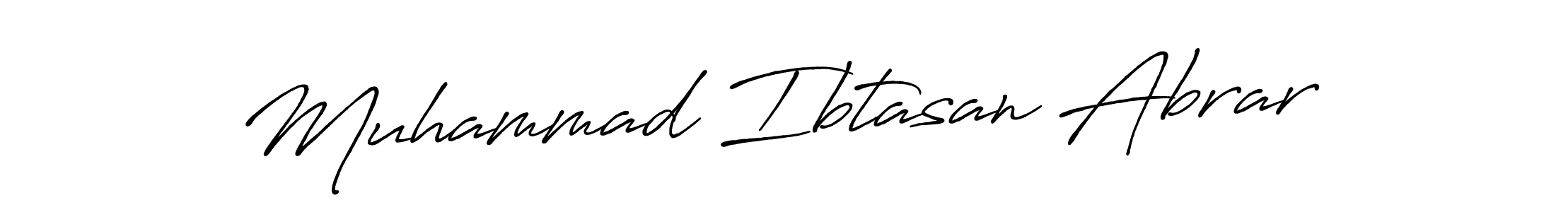 How to make Muhammad Ibtasan Abrar signature? Antro_Vectra_Bolder is a professional autograph style. Create handwritten signature for Muhammad Ibtasan Abrar name. Muhammad Ibtasan Abrar signature style 7 images and pictures png