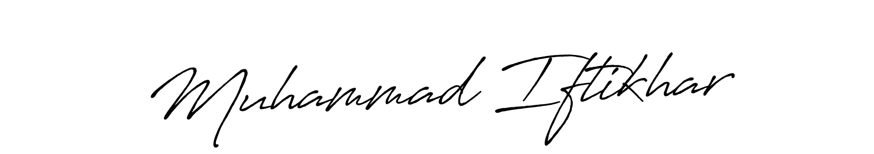 Antro_Vectra_Bolder is a professional signature style that is perfect for those who want to add a touch of class to their signature. It is also a great choice for those who want to make their signature more unique. Get Muhammad Iftikhar name to fancy signature for free. Muhammad Iftikhar signature style 7 images and pictures png