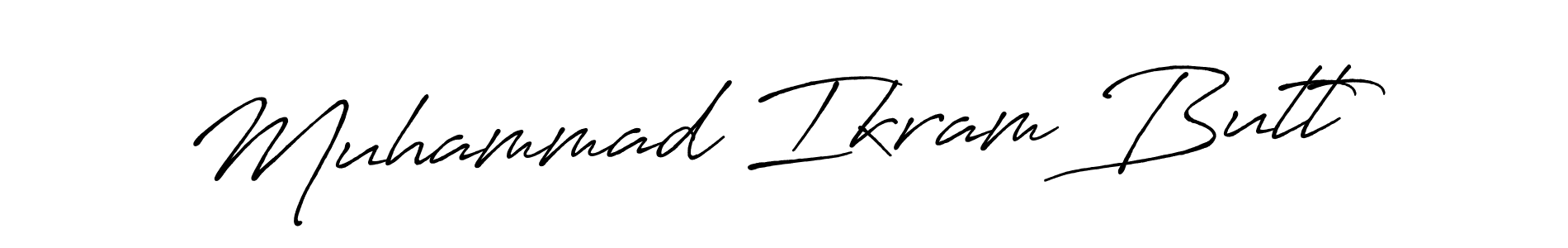 Make a beautiful signature design for name Muhammad Ikram Butt. With this signature (Antro_Vectra_Bolder) style, you can create a handwritten signature for free. Muhammad Ikram Butt signature style 7 images and pictures png