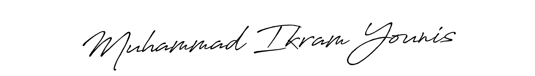 How to Draw Muhammad Ikram Younis signature style? Antro_Vectra_Bolder is a latest design signature styles for name Muhammad Ikram Younis. Muhammad Ikram Younis signature style 7 images and pictures png