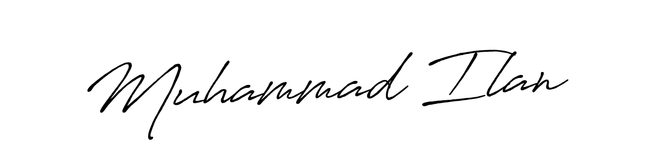 Muhammad Ilan stylish signature style. Best Handwritten Sign (Antro_Vectra_Bolder) for my name. Handwritten Signature Collection Ideas for my name Muhammad Ilan. Muhammad Ilan signature style 7 images and pictures png