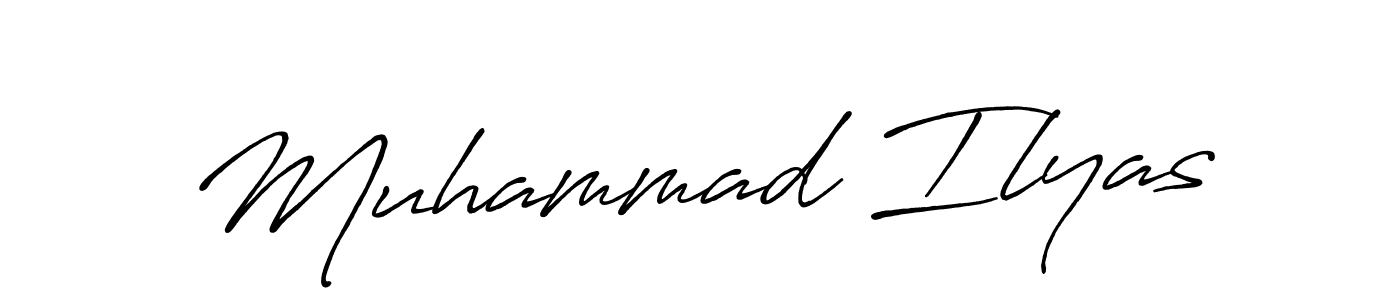 Create a beautiful signature design for name Muhammad Ilyas. With this signature (Antro_Vectra_Bolder) fonts, you can make a handwritten signature for free. Muhammad Ilyas signature style 7 images and pictures png