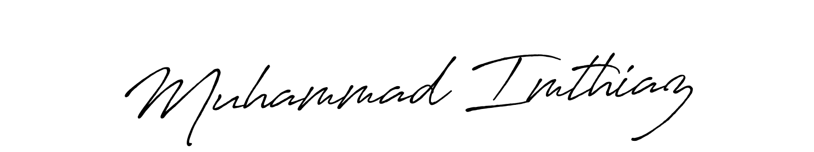 Muhammad Imthiaz stylish signature style. Best Handwritten Sign (Antro_Vectra_Bolder) for my name. Handwritten Signature Collection Ideas for my name Muhammad Imthiaz. Muhammad Imthiaz signature style 7 images and pictures png